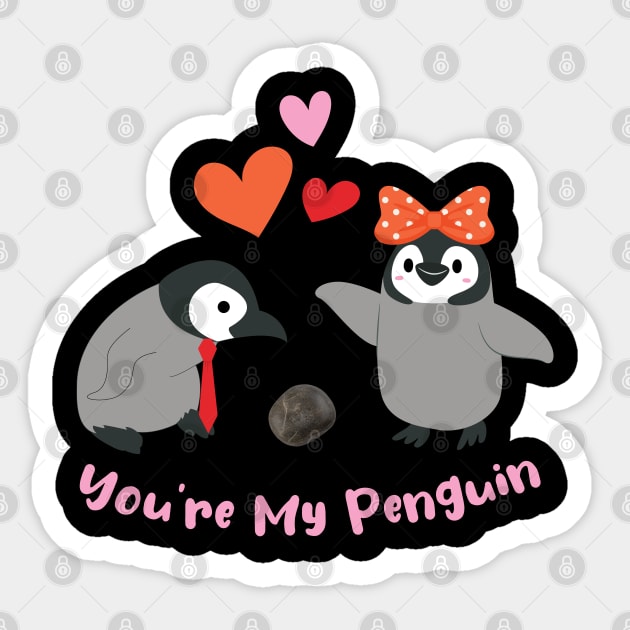 You're My Penguin - Lovebirds Proposal Sticker by Smiling-Faces